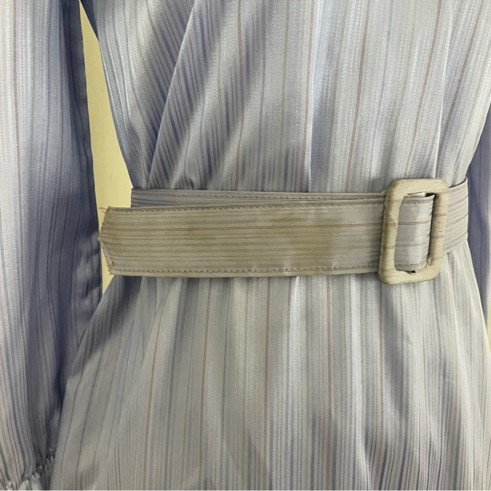 Vintage 70s 80s Smocked Bin‎ Long Sleeve Midi Dress - Picture 6 of 15